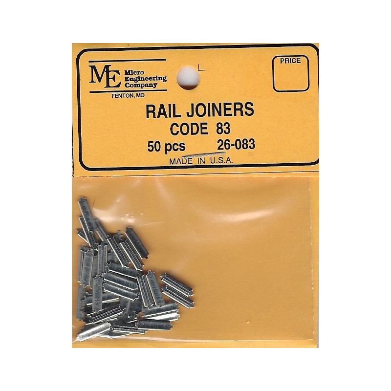 MICRO ENGINEERING 26-083 - CODE 83 RAIL JOINERS