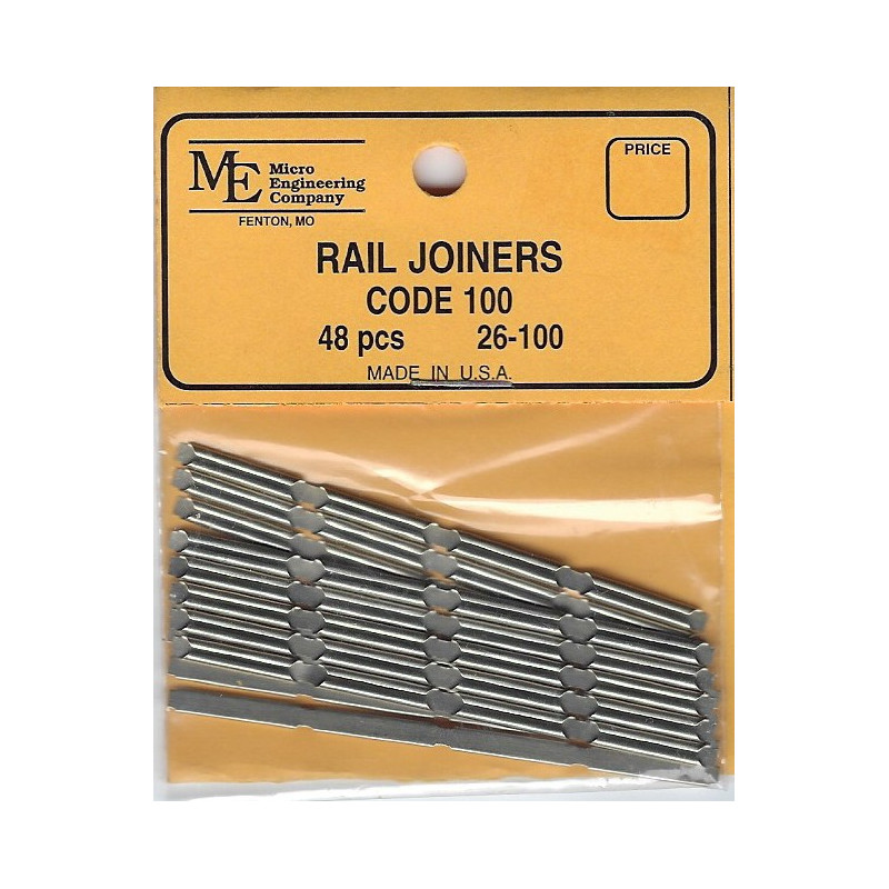 MICRO ENGINEERING 26-100 - CODE 100 RAIL JOINERS