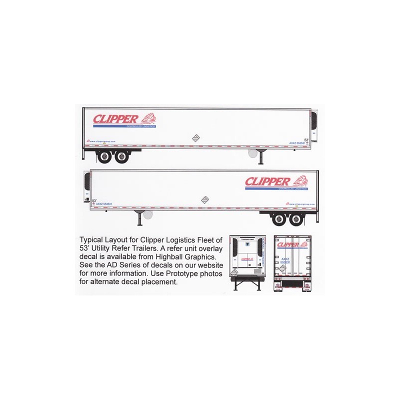 HIGHBALL F-292 CLIPPER LOGISTICS CONTAINER - HO SCALE