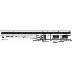 BLACK CAT BC313 - CANADIAN PACIFIC 40' RUNNING BOARD FOR BOXCARS & REEFERS