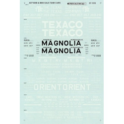 MICROSCALE DECAL 87-1016 - ASSORTED 6,000 & 8,000 GALLON TANK CARS