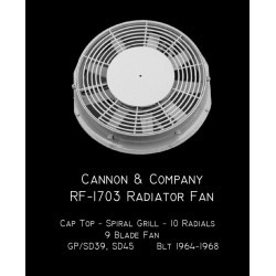 CANNON RF-1703 - EMD 48" CAP TOP RADIATOR FAN
