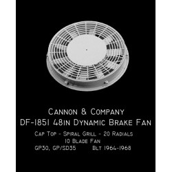 CANNON DF-1851 - EMD 48" CAP TOP DYNAMIC BRAKE FAN