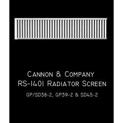 CANNON RS-1401 - EMD RADIATOR SCREEN - GP38-S, GP39-2 & SD45-2