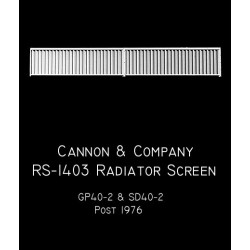 CANNON RS-1403 - EMD RADIATOR SCREEN - GP40-2 & SD40-2