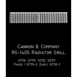 CANNON RG-1405 - EMD RADIATOR GRILLE - GP/SD38/39, GP39-2 & GP38-2