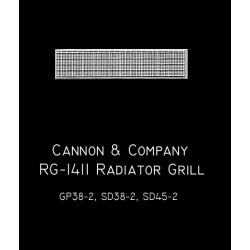 CANNON RG-1411 - EMD RADIATOR GRILLE - GP38-2, SD38-2 & SD45-2