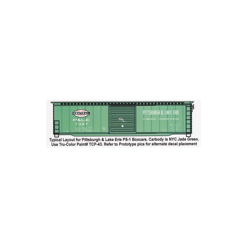 HIGHBALL F-303 PITTSBURGH & LAKE ERIE 50' BOXCAR - HO SCALE