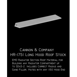 CANNON HR-1751 - EMD LONG HOOD ROOF STOCK
