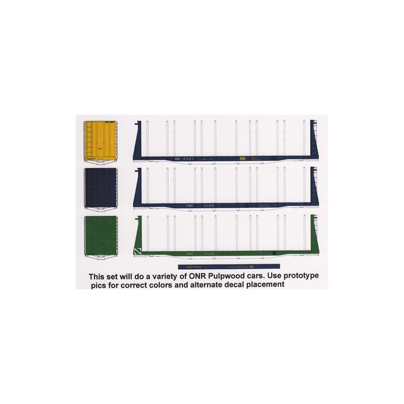 HIGHBALL F-310 ONTARIO NORTHLAND PULPWOOD FLAT - HO SCALE