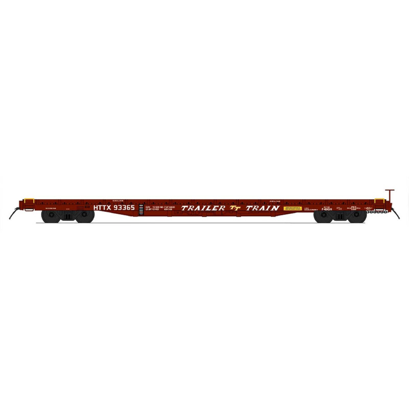 INTERMOUNTAIN 46416 - 60' WOOD DECK FLAT CAR - TRAILER TRAIN 