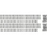 BLACK CAT DECAL - BC324 - CANADIAN PACIFIC REWEIGH DATES & LOCATIONS - 1975-1979 - WHITE LETTERING - HO SCALE