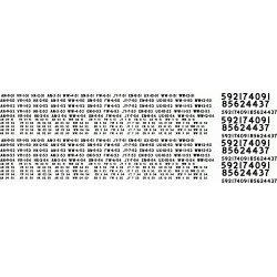 BLACK CAT DECAL - BC320 - CANADIAN PACIFIC REWEIGH DATES & LOCATIONS - 1945-1949