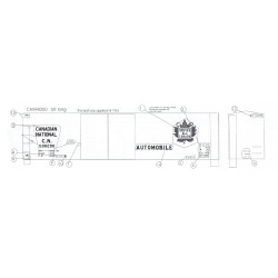 BLACK CAT DECAL - BC315 - CANADIAN NATIONAL 50' DOUBLE DOOR BOXCAR