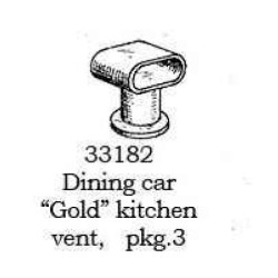 PSC 33182 -  DINING CAR GOLD KITCHEN VENT