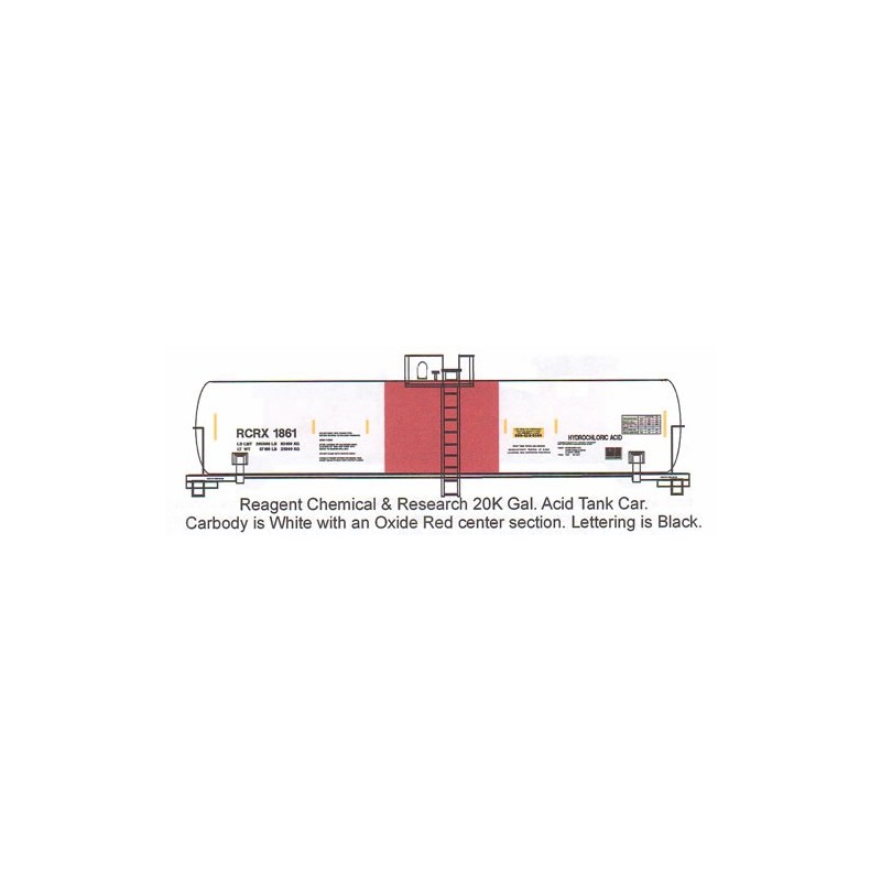 HIGHBALL TC-2 REAGENT CHEMICAL TANK CAR - HO SCALE