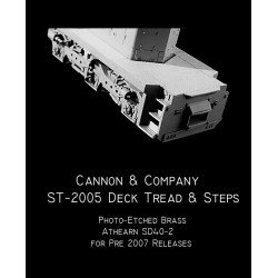 CANNON ST-2005 - SAFETY TREAD AND STEP KIT FOR ATHEARN SD40-2 - HO SCALE