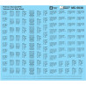 MICROSCALE DECAL MC-5038 - PULLMAN STANDARD - VARIOUS LINER DATA - BLACK