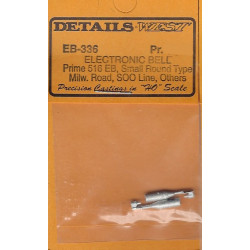DETAILS WEST EB-336 - DIESEL LOCOMOTIVE ELECTRONIC BELL - PRIME 516 EB - SMALL ROUND TYPE