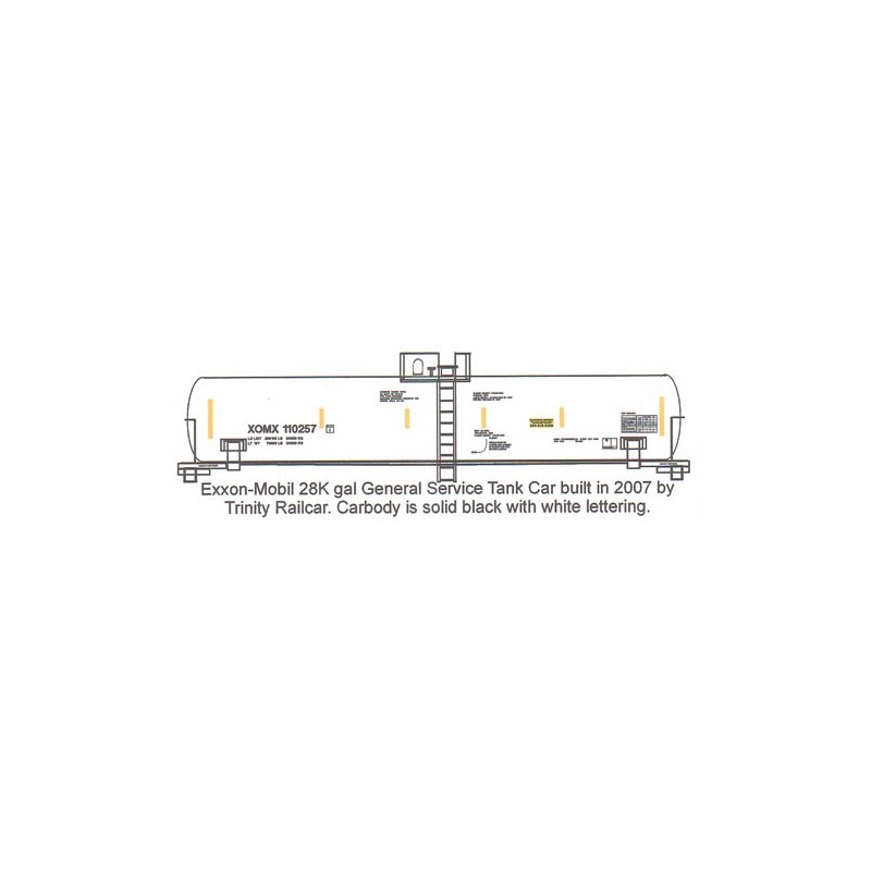 HIGHBALL TC-4 EXXON MOBIL TANK CAR - HO SCALE