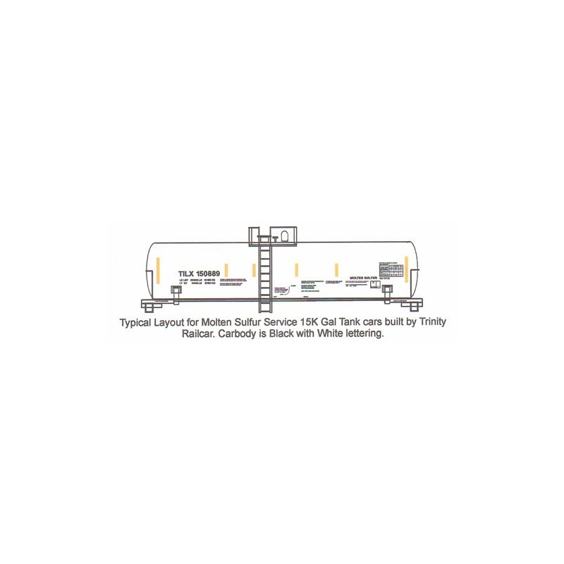 HIGHBALL TC-5 TRINITY LEASING TANK CAR - HO SCALE