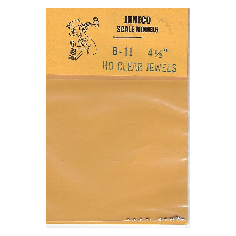 JUNECO B-11 - 4 1/2" JEWELS - CLEAR