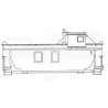 JUNECO K-29 - CANADIAN PACIFIC STYLE WOOD SHEATHED CABOOSE KIT