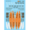 MICROSCALE DECAL 87-438 -WESTERN PACIFIC BOX CARS - HO SCALE