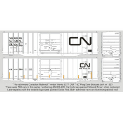 HIGHBALL F-396 CANADIAN NATIONAL TRENTON 5277cuft 50' BOXCARS - HO SCALE