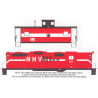 HIGHBALL L-141 NEW HAMPSHIRE VERMONT GP9 #669 & CABOOSE #475 - HO SCALE