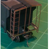 BLACK CAT BC330 - CANADIAN PACIFIC CANADIAN STYLE LADDERS - 7 RUNG FOR 10' IH STEEL CARS - HO SCALE