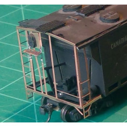 BLACK CAT BC330 - CANADIAN PACIFIC CANADIAN STYLE LADDERS - 7 RUNG FOR 10' IH STEEL CARS - HO SCALE