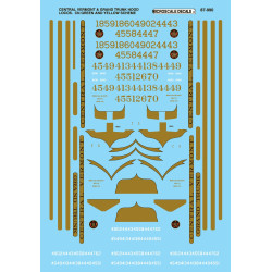 MICROSCALE DECAL 87-990 - CENTRAL VERMONT / GRAND TRUNK DIESEL LOCOMOTIVES - HO SCALE
