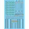 MICROSCALE DECAL 87-1530 - FERROMEX AUTOMAX ARTICULATED AUTORACK - HO SCALE
