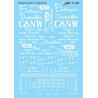 MICROSCALE DECAL 87-1006 - CHICAGO & NORTHWESTERN SLOGAN BOXCARS - HO SCALE