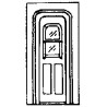 GRANDT LINE 5078 - D&RGW COACH DOOR -  HO SCALE