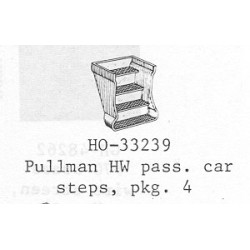 PSC 33239 - HEAVYWEIGHT PULLMAN PASSENGER CAR STEPS - HO SCALE