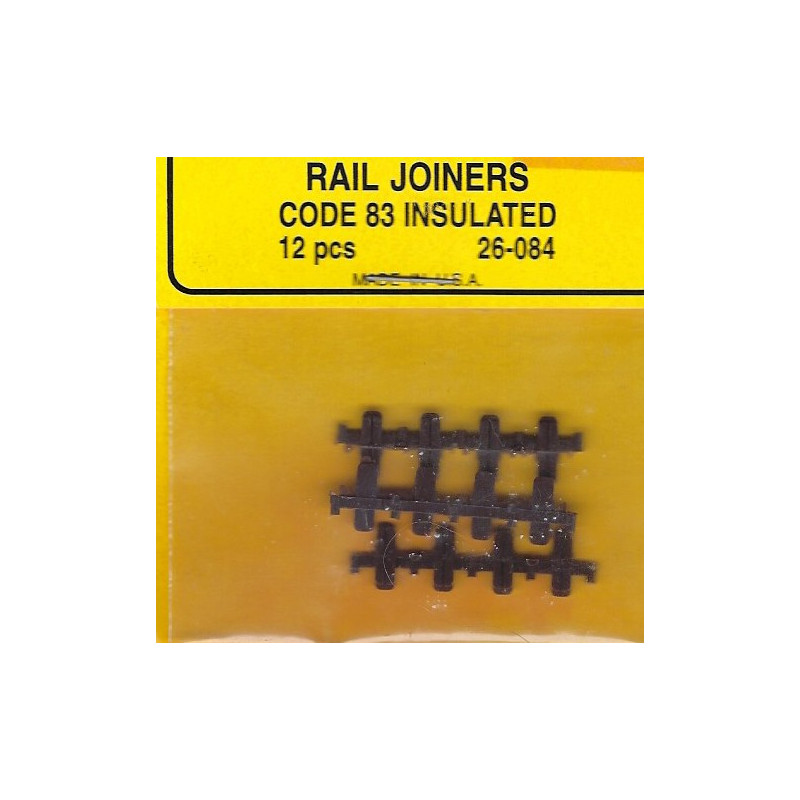 MICRO ENGINEERING 26-084 - CODE 83 RAIL INSULATED JOINERS - HO SCALE