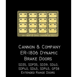CANNON ER-1806 - DYNAMIC BRAKE DOORS - EXTENDED RANGE - HO SCALE