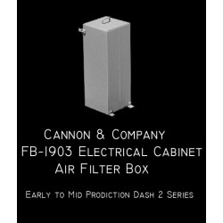 CANNON FB-1903 - ELECTRICAL CABINET AIR FILTER BOX - EMD EARLY DASH 2 SERIES - HO SCALE