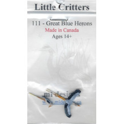 ML DESIGNS - LITTLE CRITTERS 111 - GREAT BLUE HERONS