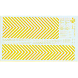 HERALD KING DECAL DS-1 - YELLOW DIESEL NOSE STRIPES - HO SCALE