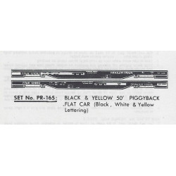 HERALD KING DECAL PR-165 - TRAILER TRAIN 50' FLAT CAR - HO SCALE