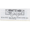 HERALD KING DECAL H-101 - SOO LINE COVERED HOPPER - HO SCALE