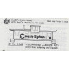 HERALD KING DECAL C-140 - CHESSIE SYSTEM CABOOSE - HO SCALE