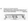 CDS DRY TRANSFER HO-306NOS  DENVER & RIO GRANDE POSTAL, BAGGAGE OR COMBINE - WHITE - HO SCALE