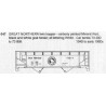 CDS DRY TRANSFER HO-347NOS  GREAT NORTHERN 2 BAY HOPPER - HO SCALE
