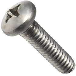 BOWSER 256041 STAINLESS STEEL ROUNDHEAD SCREWS - 2-56 x 1/4"