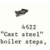 PSC 4622 - STEAM LOCOMOTIVE CAST STEEL BOILER STEPS - O SCALE