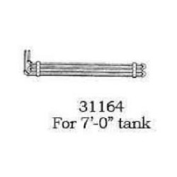 PSC 31164 - STEAM LOCOMOTIVE AIR TANK COOLING COILS FOR 7' TANK - HO SCALE